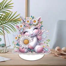 Load image into Gallery viewer, Special Shape Unicorn Desktop Diamond Art Kits Handmade Bedroom Table Decoration
