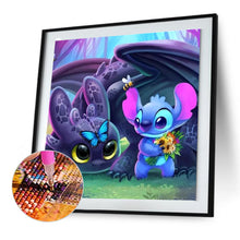 Load image into Gallery viewer, Diamond Painting - Full Round - Stitch and Toothless (30*30CM)
