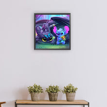 Load image into Gallery viewer, Diamond Painting - Full Round - Stitch and Toothless (30*30CM)
