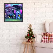 Load image into Gallery viewer, Diamond Painting - Full Round - Stitch and Toothless (30*30CM)
