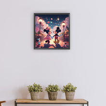 Load image into Gallery viewer, Diamond Painting - Full Round - Mickey and Minnie under the streetlight (30*30CM)
