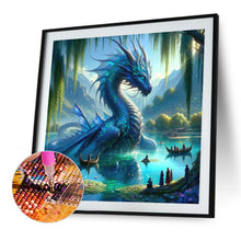 Load image into Gallery viewer, Diamond Painting - Full Round - dragon in water (40*40CM)
