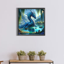 Load image into Gallery viewer, Diamond Painting - Full Round - dragon in water (40*40CM)
