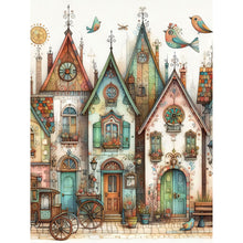 Load image into Gallery viewer, Diamond Painting - Full Round - Fantasy abstract colorful building (30*40CM)
