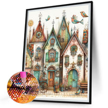Load image into Gallery viewer, Diamond Painting - Full Round - Fantasy abstract colorful building (30*40CM)
