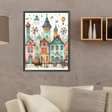 Load image into Gallery viewer, Diamond Painting - Full Round - Fantasy abstract colorful building (30*40CM)
