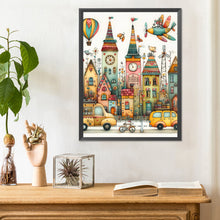 Load image into Gallery viewer, Diamond Painting - Full Round - Fantasy abstract colorful building (30*40CM)
