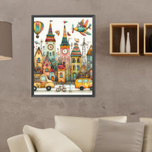 Load image into Gallery viewer, Diamond Painting - Full Round - Fantasy abstract colorful building (30*40CM)
