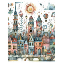 Load image into Gallery viewer, Diamond Painting - Full Round - Fantasy abstract colorful building (30*40CM)
