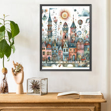 Load image into Gallery viewer, Diamond Painting - Full Round - Fantasy abstract colorful building (30*40CM)

