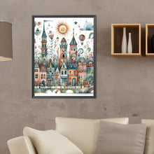 Load image into Gallery viewer, Diamond Painting - Full Round - Fantasy abstract colorful building (30*40CM)

