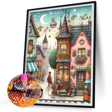 Load image into Gallery viewer, Diamond Painting - Full Round - Fantasy abstract colorful building (30*40CM)

