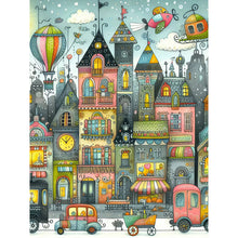 Load image into Gallery viewer, Diamond Painting - Full Round - Fantasy abstract colorful building (30*40CM)
