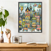 Load image into Gallery viewer, Diamond Painting - Full Round - Fantasy abstract colorful building (30*40CM)
