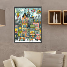 Load image into Gallery viewer, Diamond Painting - Full Round - Fantasy abstract colorful building (30*40CM)
