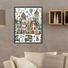 Load image into Gallery viewer, Diamond Painting - Full Round - Fantasy abstract colorful building (30*40CM)
