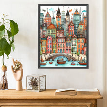 Load image into Gallery viewer, Diamond Painting - Full Round - Fantasy abstract colorful building (30*40CM)
