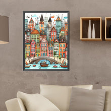 Load image into Gallery viewer, Diamond Painting - Full Round - Fantasy abstract colorful building (30*40CM)
