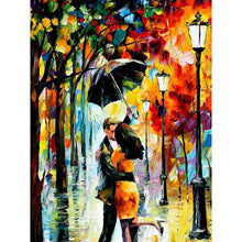 Load image into Gallery viewer, Diamond Painting - Full Round - Lovers&#39; Dance in the Rain (30*40CM)
