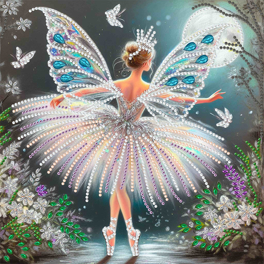 Diamond Painting - Partial Special Shaped - elf girl (30*30CM)