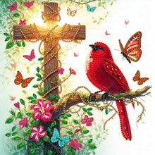 Load image into Gallery viewer, Diamond Painting - Partial Special Shaped - cardinal cross (30*30CM)
