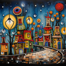 Load image into Gallery viewer, Diamond Painting - Partial Special Shaped - color house (30*30CM)
