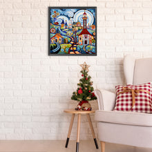 Load image into Gallery viewer, Diamond Painting - Partial Special Shaped - color house (30*30CM)
