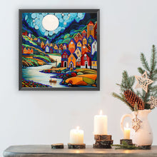 Load image into Gallery viewer, Diamond Painting - Partial Special Shaped - color house (30*30CM)
