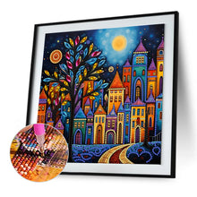 Load image into Gallery viewer, Diamond Painting - Partial Special Shaped - color house (30*30CM)
