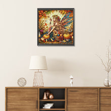 Load image into Gallery viewer, Diamond Painting - Partial Special Shaped - Harvest Elf Girl Glass Art (30*30CM)
