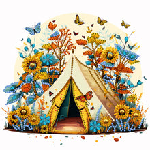 Load image into Gallery viewer, Diamond Painting - Partial Special Shaped - outdoor camping (30*30CM)
