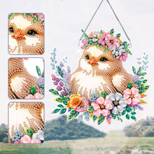 Load image into Gallery viewer, Acrylic Single-Side Cute Chick Diamond Painting Hanging Pendant for Office Decor
