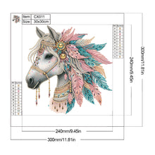 Load image into Gallery viewer, Diamond Painting - Partial Special Shaped - unicorn (30*30CM)
