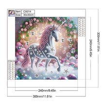 Load image into Gallery viewer, Diamond Painting - Partial Special Shaped - unicorn (30*30CM)
