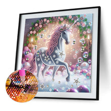 Load image into Gallery viewer, Diamond Painting - Partial Special Shaped - unicorn (30*30CM)
