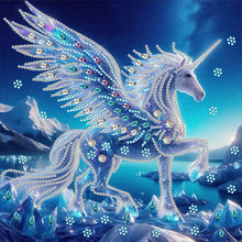 Load image into Gallery viewer, Diamond Painting - Partial Special Shaped - unicorn (30*30CM)
