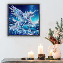 Load image into Gallery viewer, Diamond Painting - Partial Special Shaped - unicorn (30*30CM)
