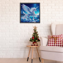 Load image into Gallery viewer, Diamond Painting - Partial Special Shaped - unicorn (30*30CM)
