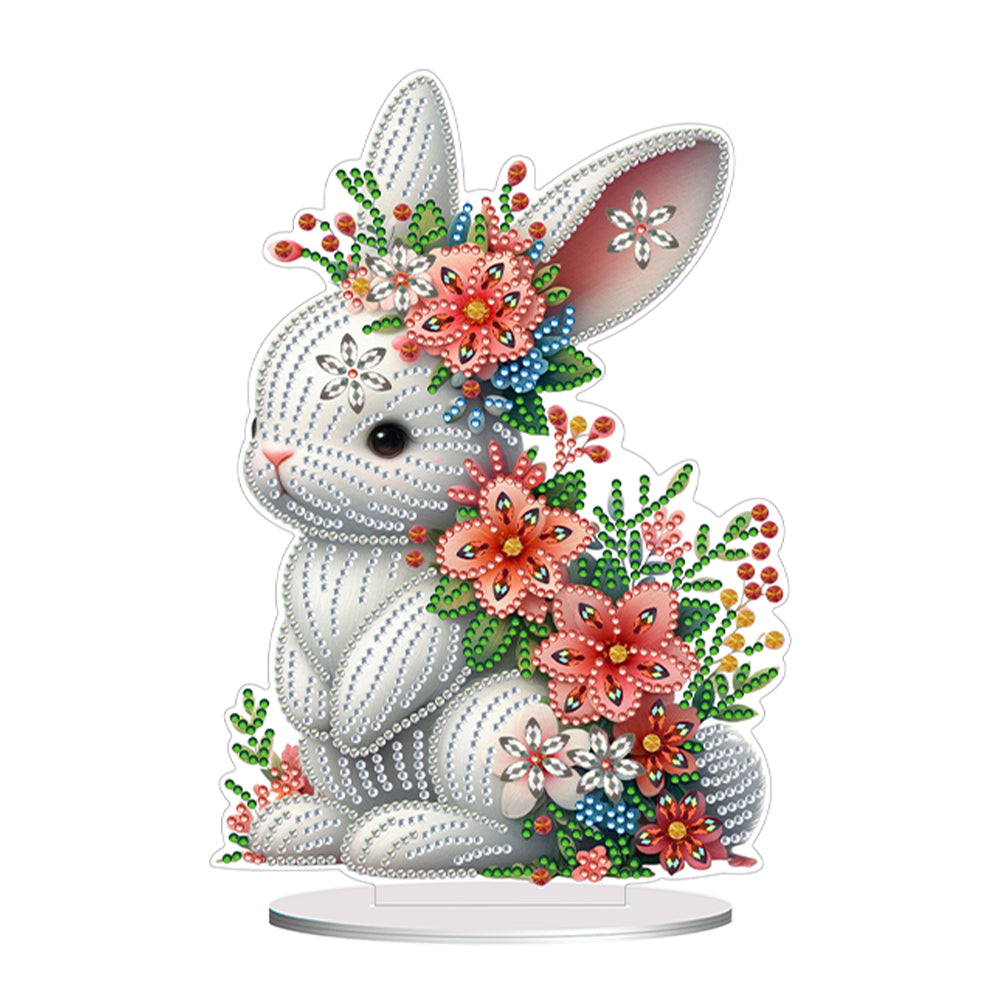 Single-Side Special Shape Flower Cute Animal Desktop Diamond Art for Home Decor
