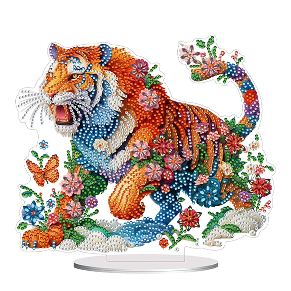 Single-Side Special Shape Flower Cute Animal Desktop Diamond Art for Home Decor