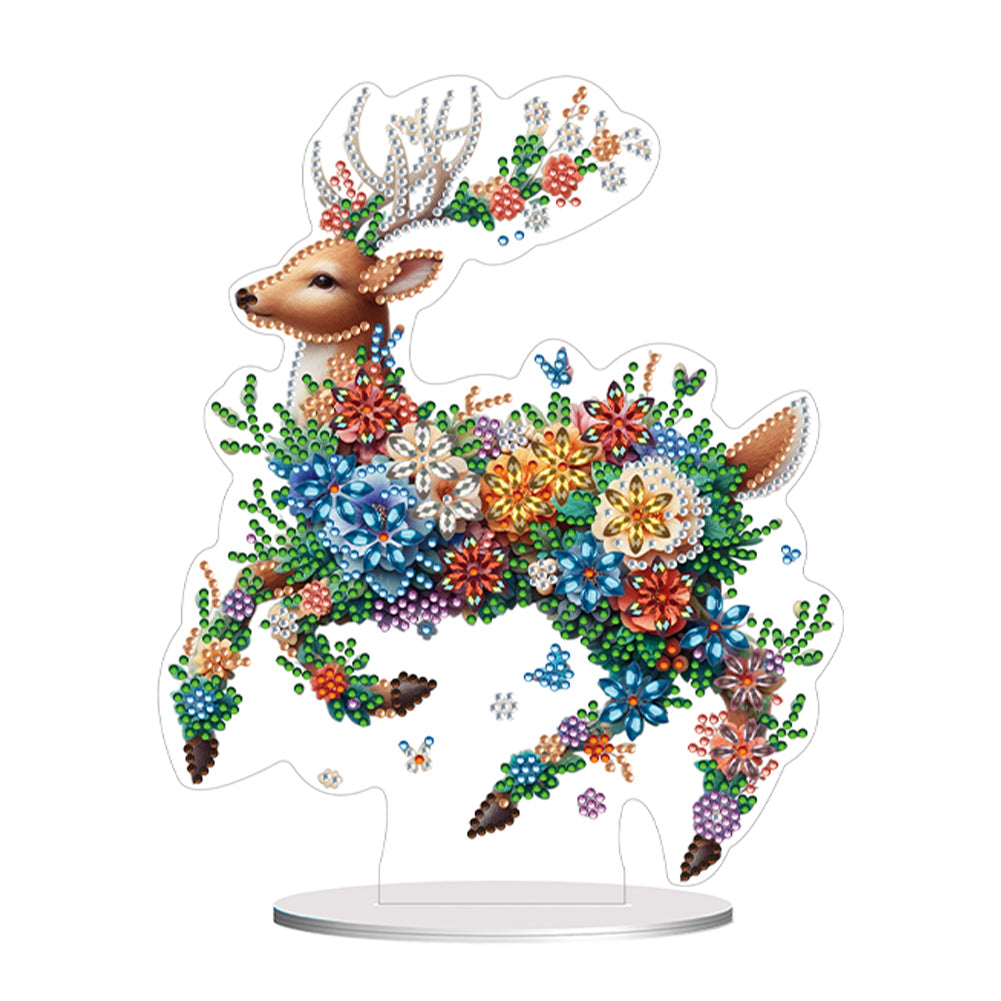 Single-Side Special Shape Flower Cute Animal Desktop Diamond Art for Home Decor