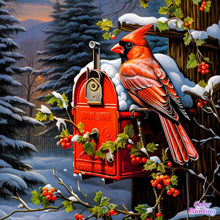 Load image into Gallery viewer, Diamond Painting - Full Round - cardinal (30*30CM)
