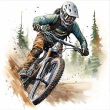 Load image into Gallery viewer, Diamond Painting - Full Round - motorcycle boy (30*30CM)
