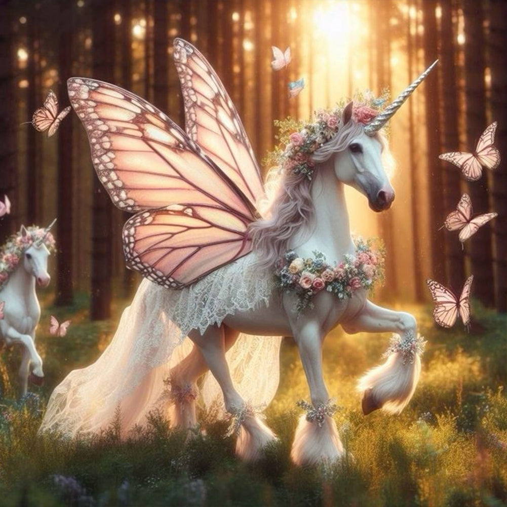 Diamond Painting - Full Round - fantasy unicorn (30*30CM)