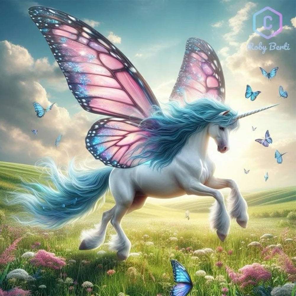 Diamond Painting - Full Round - fantasy unicorn (30*30CM)