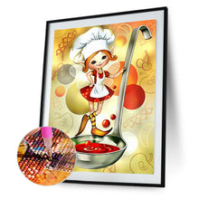 Load image into Gallery viewer, Diamond Painting - Full Round - cooking girl (30*40CM)

