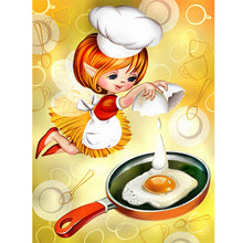 Load image into Gallery viewer, Diamond Painting - Full Round - cooking girl (30*40CM)

