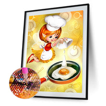 Load image into Gallery viewer, Diamond Painting - Full Round - cooking girl (30*40CM)
