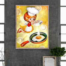 Load image into Gallery viewer, Diamond Painting - Full Round - cooking girl (30*40CM)
