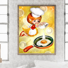 Load image into Gallery viewer, Diamond Painting - Full Round - cooking girl (30*40CM)
